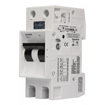 Disjuntor Bipolar 20A Curva B Siemens 5SX1 220-6 5SX1 220-6