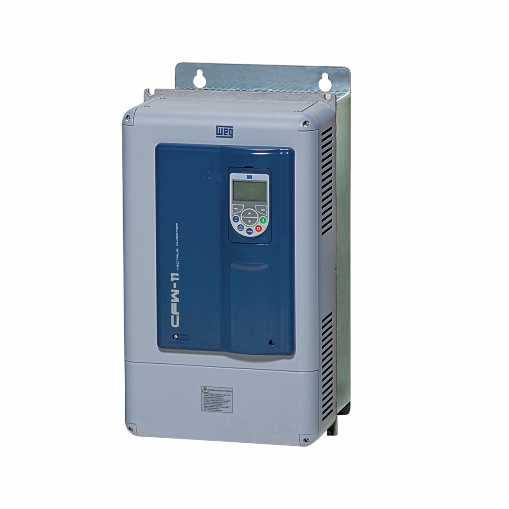 INVERSOR DE FREQUÊNCIA, TRIFÁSICO, CORRENTE NOMINAL 70,5A, 50CV, 380VCA, MODELO CFW11-0070-T4SZ, FAB. WEG.