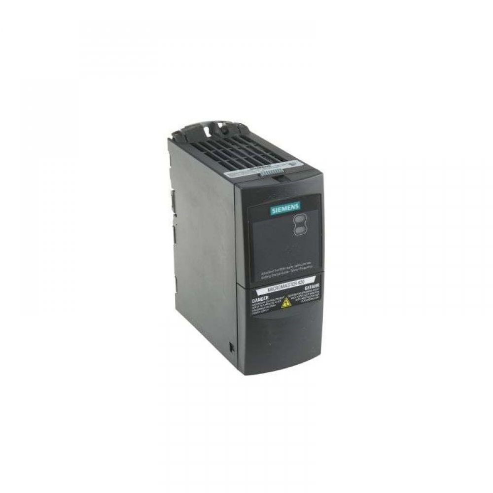 INVERSOR DE FREQUÊNCIA, NOMINAL 0,9A, 0,12KW, 200-240VCA, MODELO 6SE6420-2UC11-2AA1, LINHA MICROMASTER 420, FAB. SIEMENS.