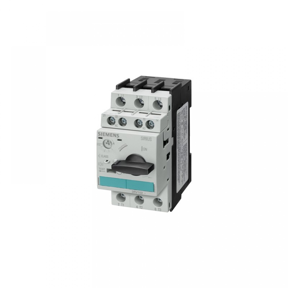DISJUNTOR MOTOR TRIPOLAR, CORRENTE AJUSTÁVEL 17 A 22A, MODELO 3RV10 21-4CA10, LINHA 3RV10, FAB. SIEMENS.