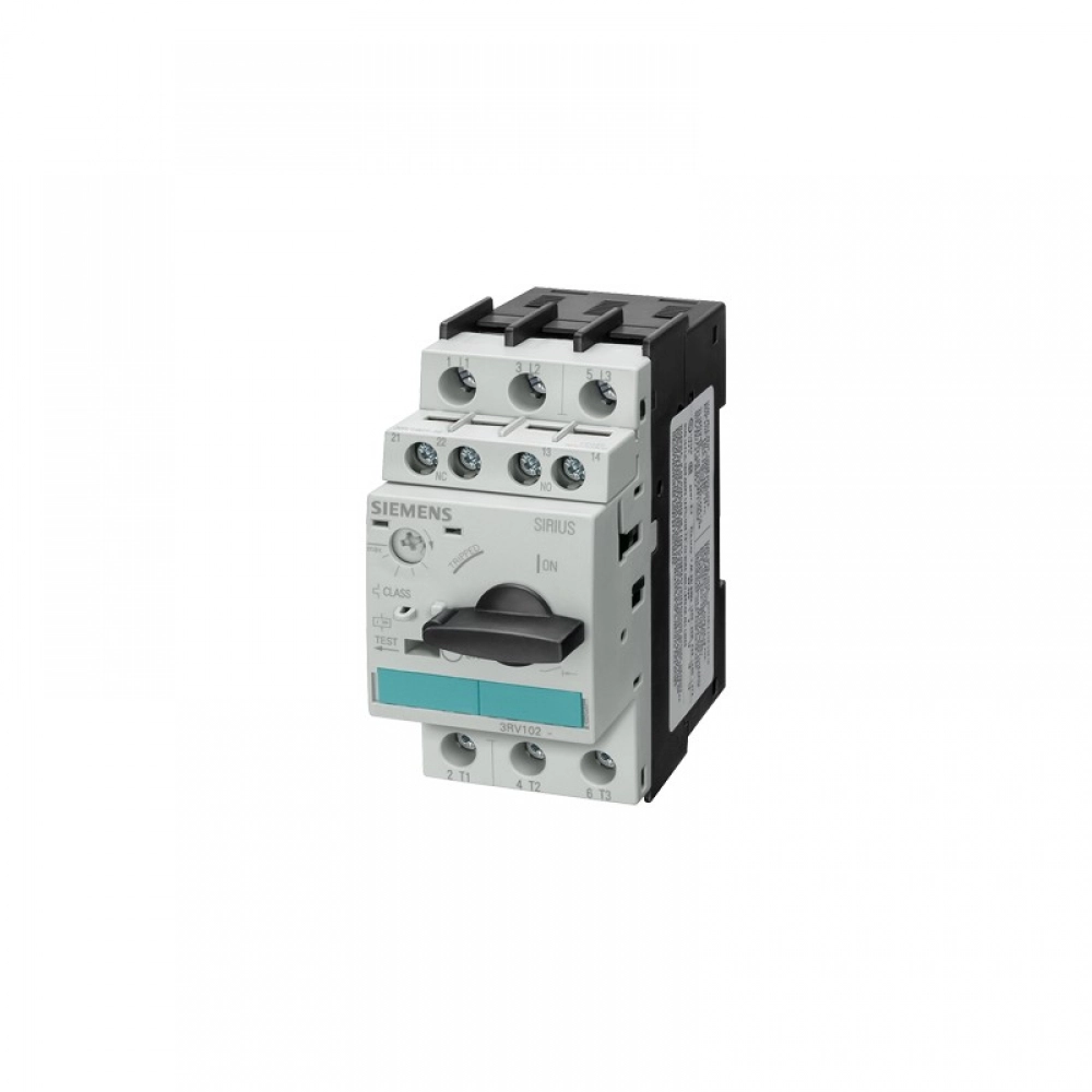 DISJUNTOR MOTOR TRIPOLAR, CORRENTE AJUSTÁVEL 17 A 22A, MODELO 3RV10 21-4CA10, LINHA 3RV10, FAB. SIEMENS.