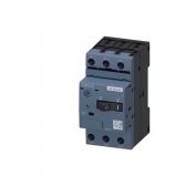 DISJUNTOR MOTOR TRIPOLAR, CORRENTE AJUSTÁVEL 0,45 A 0,63A, MODELO 3RV10 11-0GA10, LINHA 3RV10, FAB. SIEMENS.
