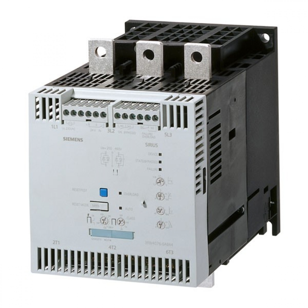 SOFT-STARTER, 230A, MODELO 3RW40 73-6BB44, LINHA 3RW40, FAB. SIEMENS.