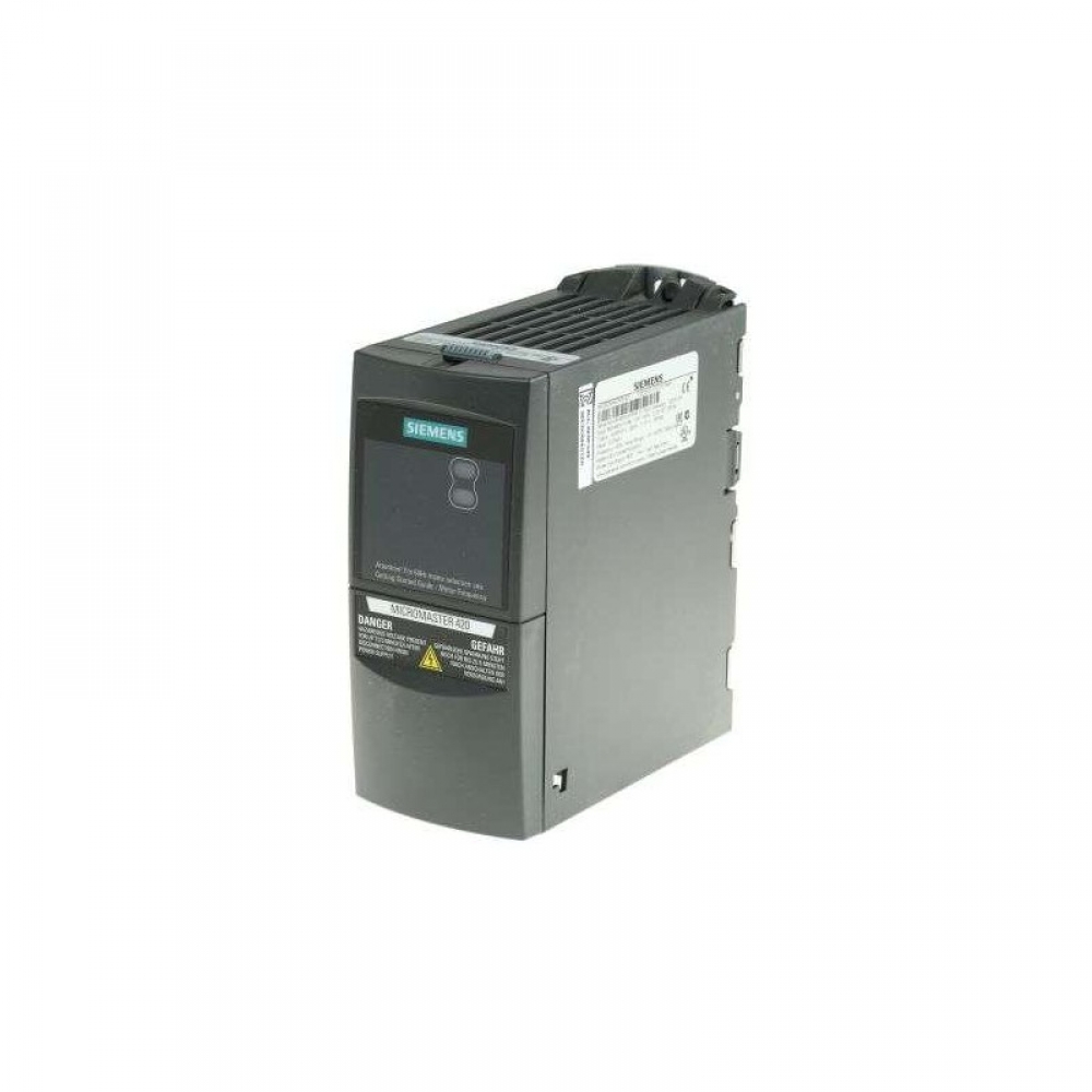 (SEMINOVO) - INVERSOR DE FREQUÊNCIA, NOMINAL 2,3A, 0,37KW, 200-240VCA, MODELO 6SE6420-2UC13-7AA1, LINHA MICROMASTER 420, FAB. SIEMENS.