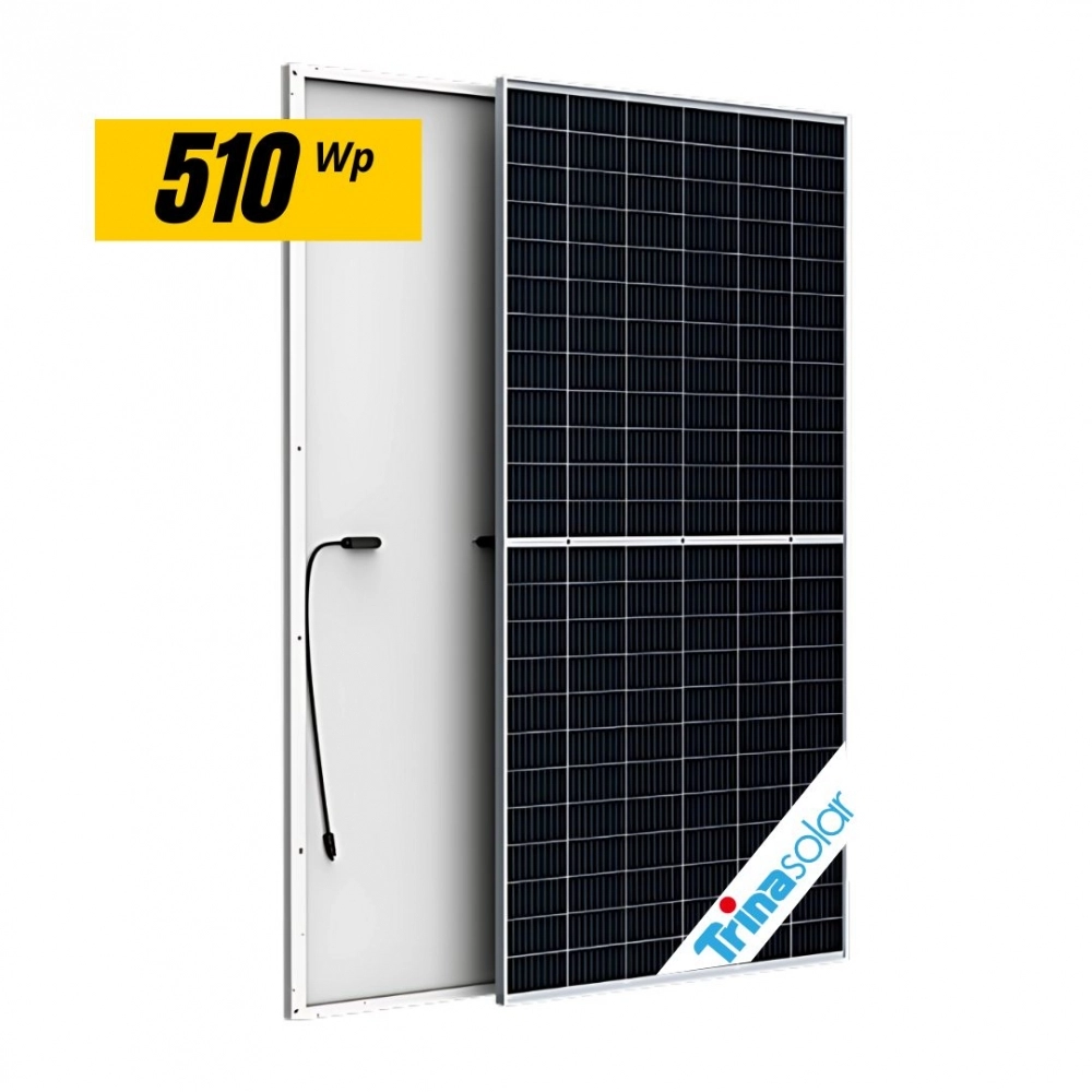 MÓDULO FOTOVOLTAICO MONOCRISTALINO DE 510WP, 150 CELULAS, 1500V, MODELO TSM-DE18M(II)-510W, TRINA.